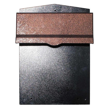 Qualarc Liberty Rear Access Collection Box with Antique Copper Letter Plate & 8-10 in. Adjustable Chute LIB-AC-LM6-810